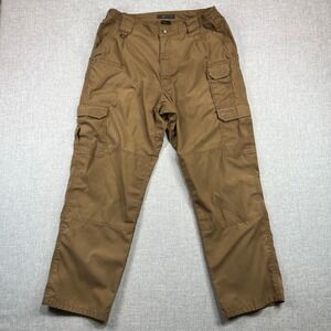 5.11 Tactical Taclite Pro Ripstop Pants Mens 34x29 Cargo Relaxed Fit Brown